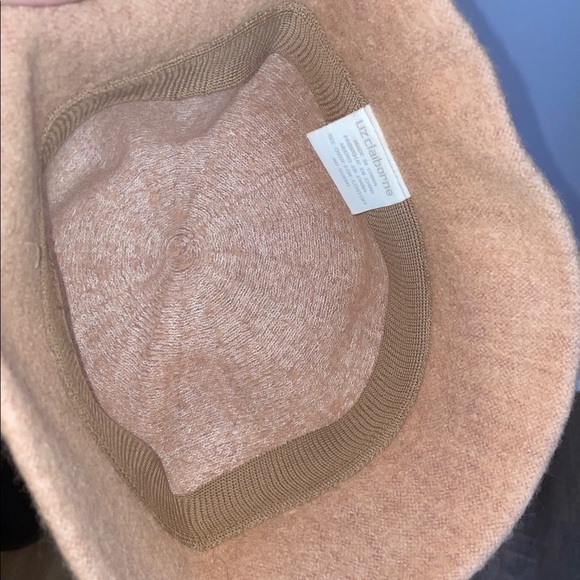 Liz Claiborne Y2K Camel Tan Wool Rabbit Hair Angora Bucket Hat OS